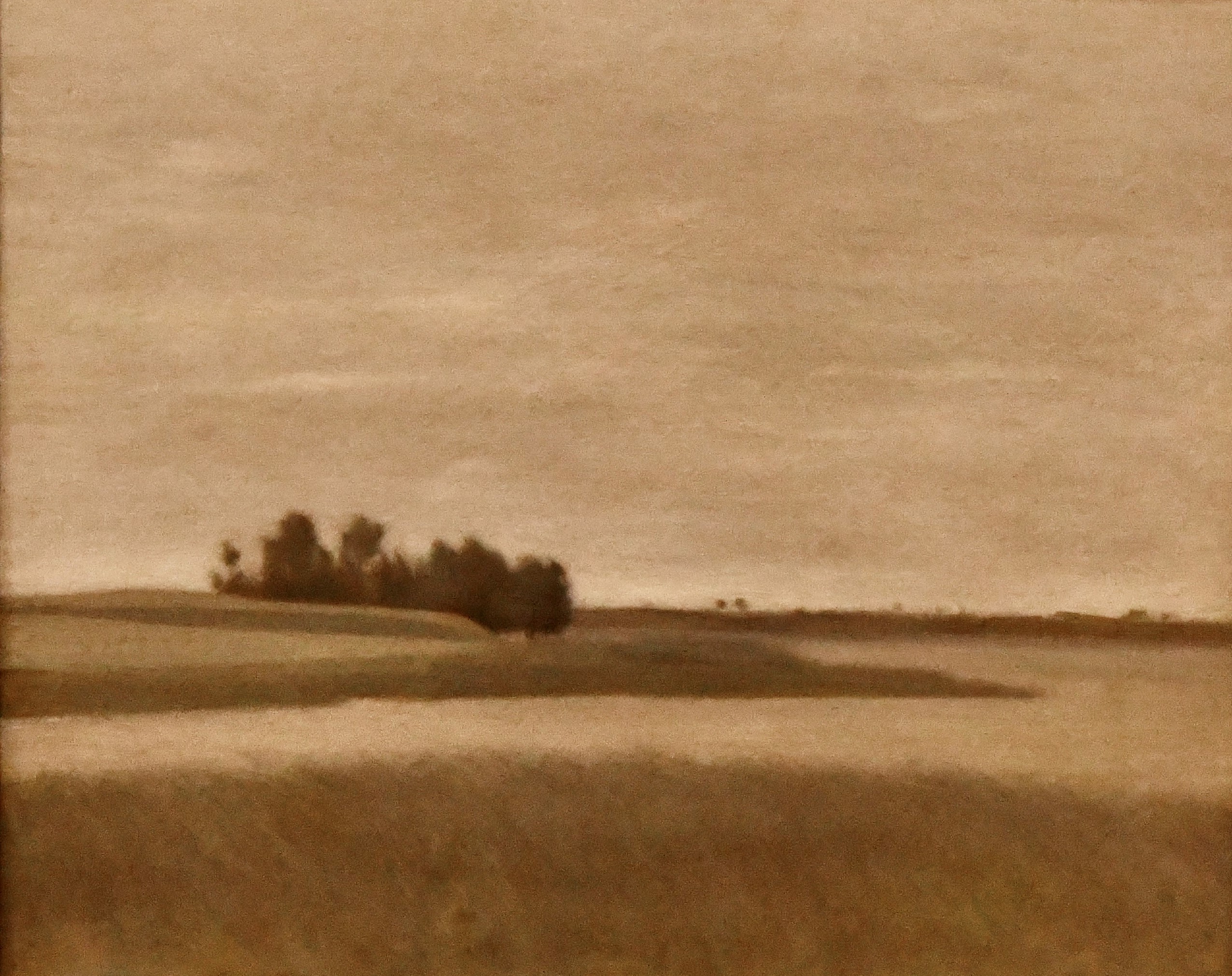 Vilhelm Hammershøi, “Landskab (Falster)”, ca 1890.