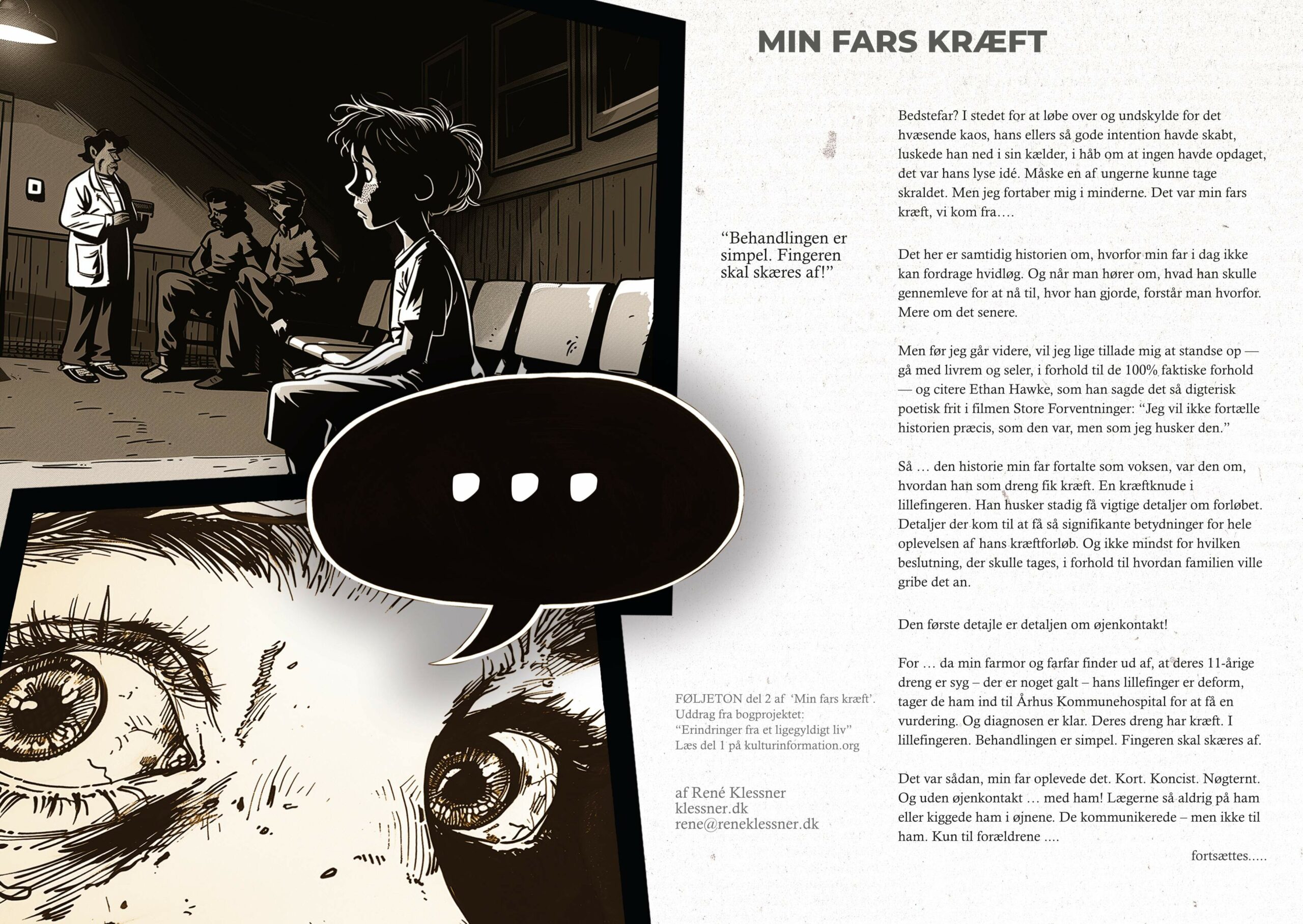 ‘Min fars kræft’ – del 2