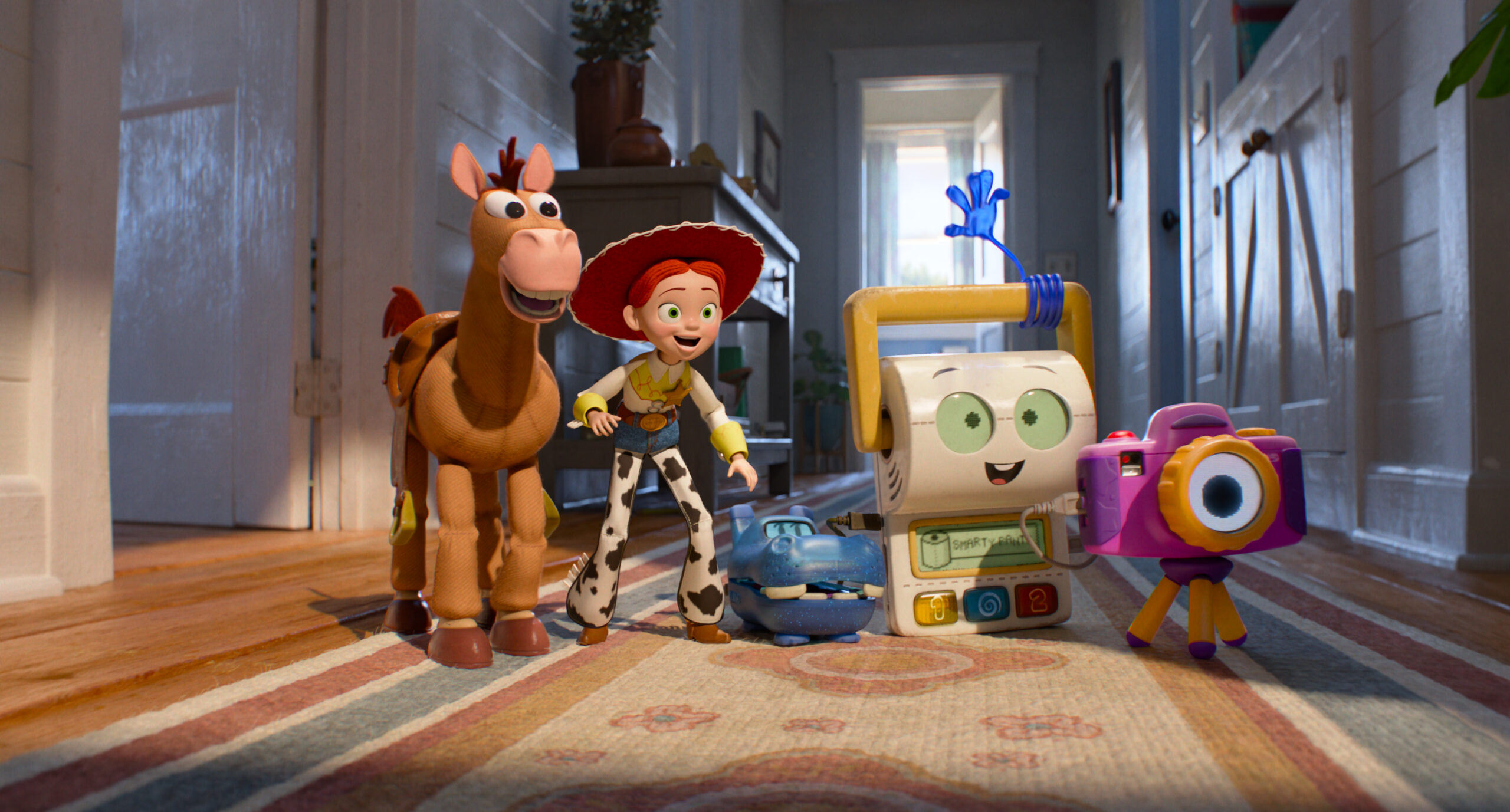 Tom Hanks som Woody og Tim Allen som Buzz Lightyear i Toy Story 5